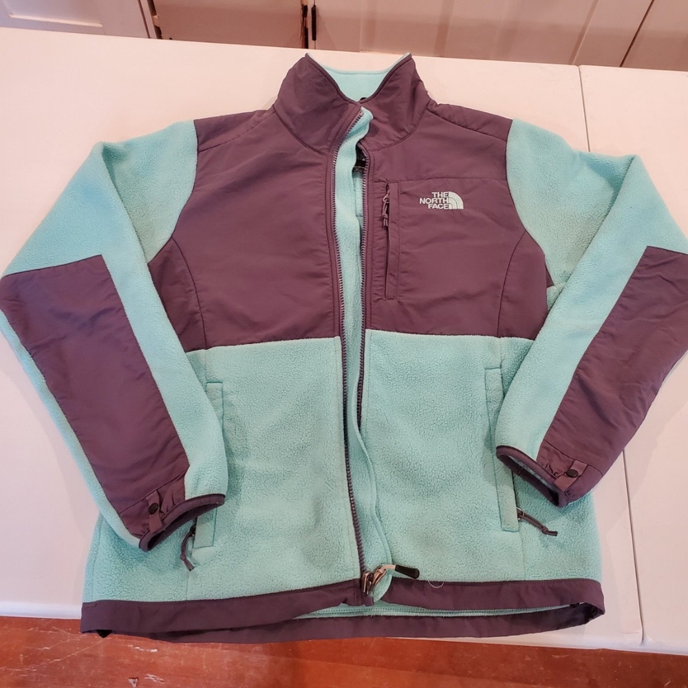 Teal North Face Denali